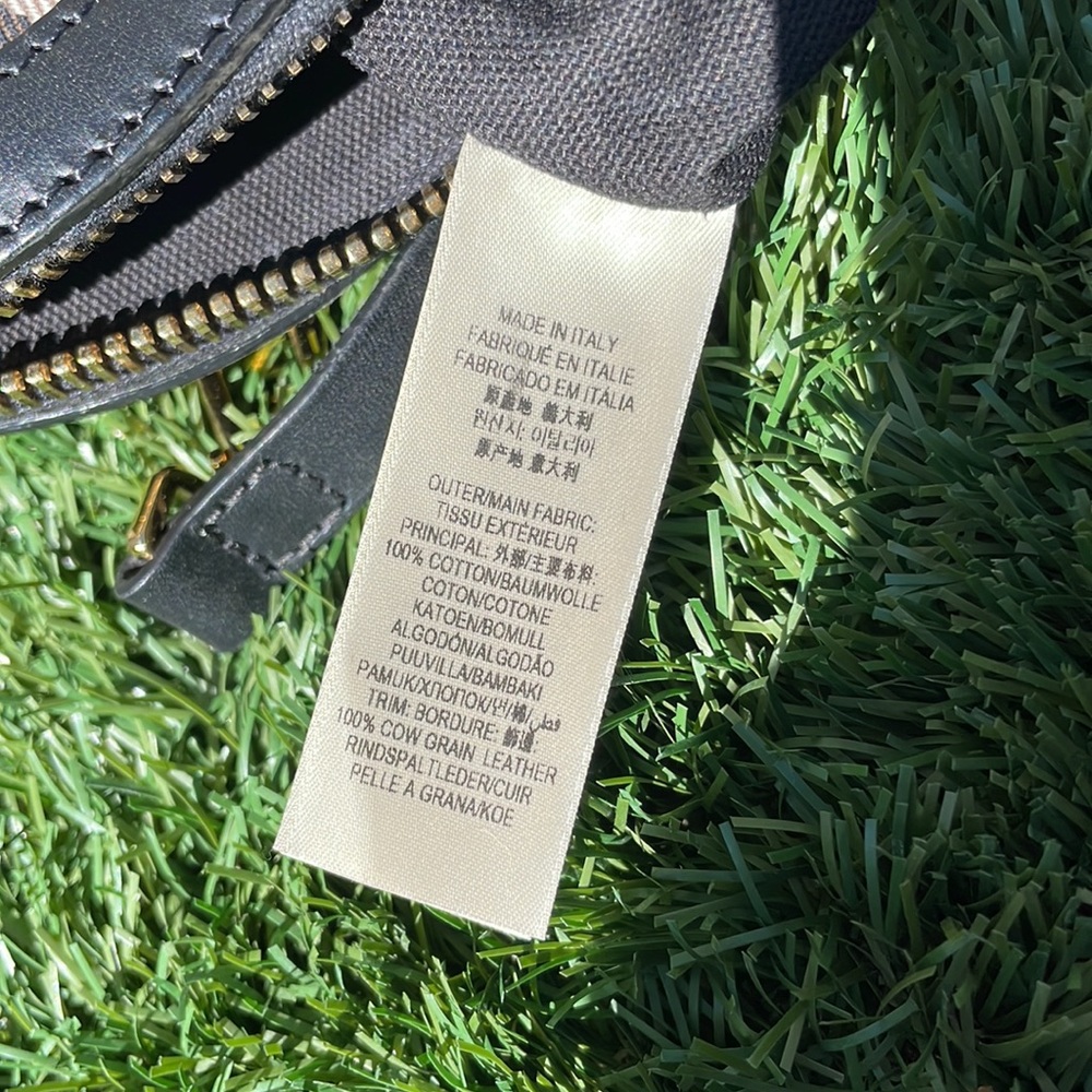 Authentic Burberry Leather Trimmed Exploded Check… - image 6